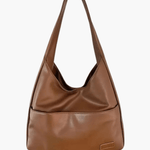 Elise | Minimalist Black Tote – Effortless Chic & Everyday Functionality - in Brown | Arvea Bags