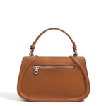 Elise | Tan Leather Saddle Bag – Classic & Sophisticatedred Leather Satchel - in Dark Brown | Arvea Bags