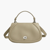 Elise | Tan Leather Saddle Bag – Classic & Sophisticatedred Leather Satchel - in Khaki | Arvea Bags