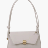 Elise | White Minimalist Shoulder Bag – Chic & Elegant - in Black | Arvea Bags