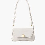 Elise | White Minimalist Shoulder Bag – Chic & Elegant - in Light Beige | Arvea Bags