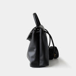 Ella Structured Flap Handbag - Elegant Top Handle with Knot Detail - in Light Pink | Arvea Bags