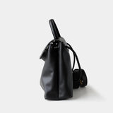 Ella Structured Flap Handbag - Elegant Top Handle with Knot Detail - in Light Pink | Arvea Bags