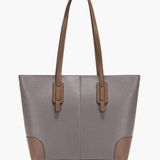 Elma | Classic Two - Tone Tote Bag – Everyday Elegance - in Grey | Arvea Bags