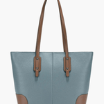 Elma | Classic Two - Tone Tote Bag – Everyday Elegance - in Grey | Arvea Bags