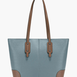Elma | Classic Two - Tone Tote Bag – Everyday Elegance - in Grey | Arvea Bags