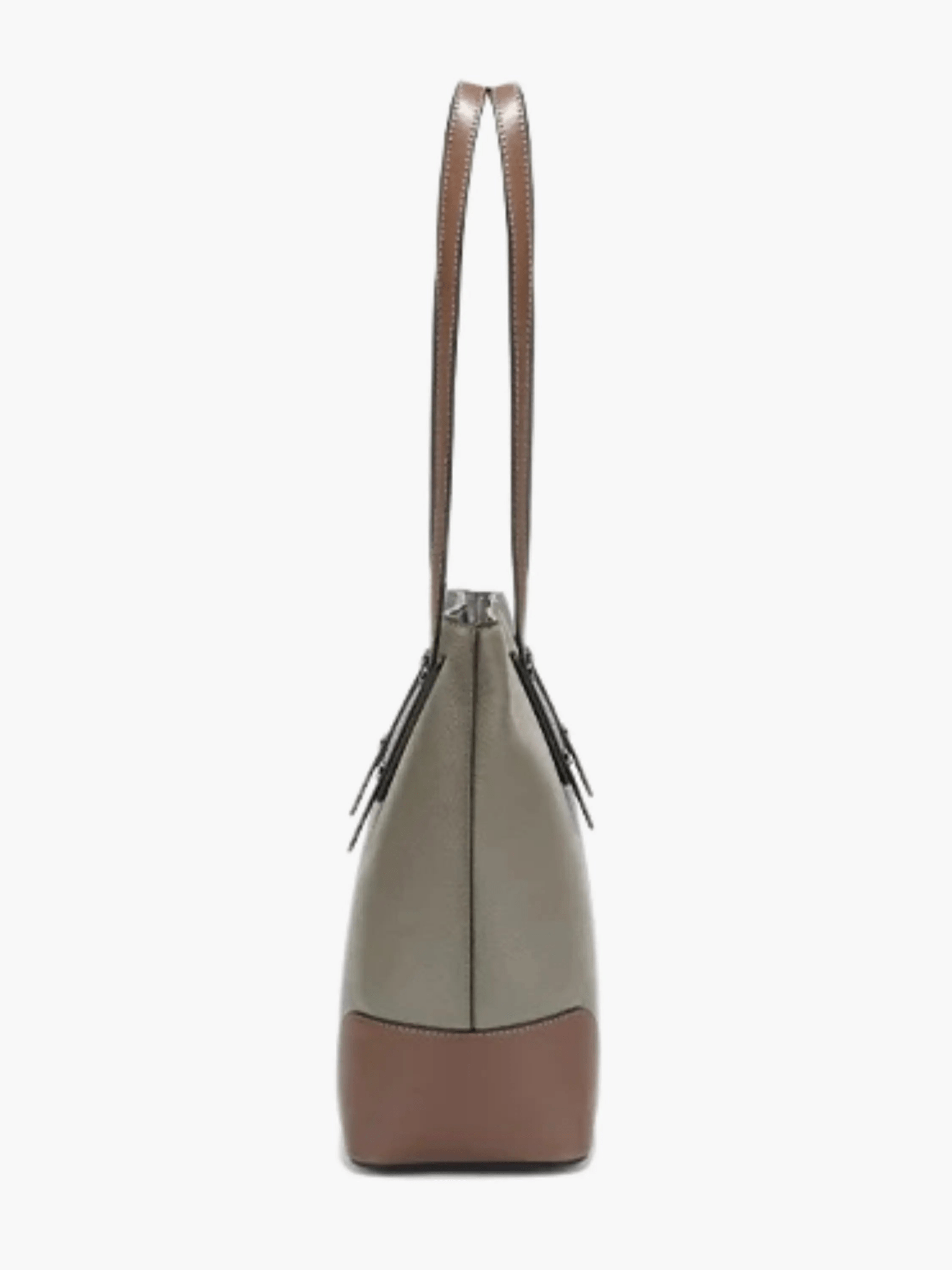 Elma | Classic Two - Tone Tote Bag – Everyday Elegance - in Khaki | Arvea Bags