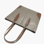 Elma | Classic Two - Tone Tote Bag – Everyday Elegance - in Khaki | Arvea Bags