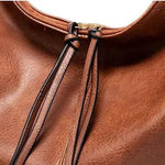 Elowen | Vintage Vegan Leather Hobo Bag – Timeless Elegance & Everyday Functionality - in Tan Brown | Arvea Bags