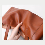 Emma | Black Leather Tote Bag – Classic & Versatile - in Black | Arvea Bags