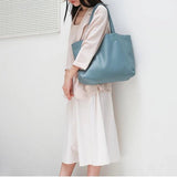 Emma | Black Leather Tote Bag – Classic & Versatile - in Black | Arvea Bags