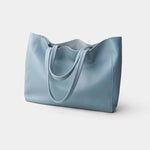 Emma | Black Leather Tote Bag – Classic & Versatile - in Black | Arvea Bags