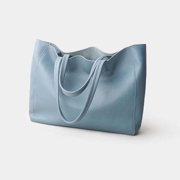 Emma | Black Leather Tote Bag – Classic & Versatile - in Black | Arvea Bags