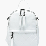 Eowen | Quilted Black Leather Backpack – Chic & Functional - in Light Beige | Arvea Bags