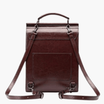 Estelle | Vintage Brown Leather Backpack – Classic Sophistication - in Black | Arvea Bags