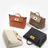 Eulalia | Classic Black Leather Handbag – Timeless Luxury & Modern Charm - in Black | Arvea Bags