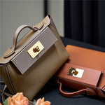 Eulalia | Classic Black Leather Handbag – Timeless Luxury & Modern Charm - in Black | Arvea Bags