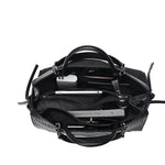 Euphemia Elegant Black Croc - Effect Leather Tote Bag for Women | Luxury Handbag UK - in Black | Arvea Bags
