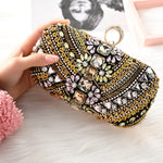 Evania | Handcrafted Embellished Evening Clutch – Opulent & Unique Design - in Multicolor | Arvea Bags