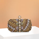 Evania | Handcrafted Embellished Evening Clutch – Opulent & Unique Design - in Multicolor | Arvea Bags