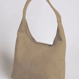Evie | Minimal Vegan Suede Hobo Bag – Timeless & Chic - in Black | Arvea Bags