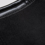Evie | Minimal Vegan Suede Hobo Bag – Timeless & Chic - in Black | Arvea Bags