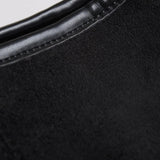 Evie | Minimal Vegan Suede Hobo Bag – Timeless & Chic - in Black | Arvea Bags
