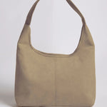 Evie | Minimal Vegan Suede Hobo Bag – Timeless & Chic - in Black | Arvea Bags