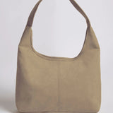 Evie | Minimal Vegan Suede Hobo Bag – Timeless & Chic - in Black | Arvea Bags