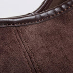 Evie | Minimal Vegan Suede Hobo Bag – Timeless & Chic - in Black | Arvea Bags