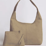 Evie | Minimal Vegan Suede Hobo Bag – Timeless & Chic - in Black | Arvea Bags