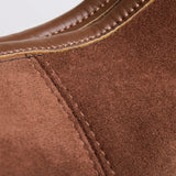 Evie | Minimal Vegan Suede Hobo Bag – Timeless & Chic - in Coffee | Arvea Bags
