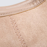 Evie | Minimal Vegan Suede Hobo Bag – Timeless & Chic - in Olive | Arvea Bags