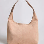Evie | Minimal Vegan Suede Hobo Bag – Timeless & Chic - in Olive | Arvea Bags