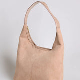 Evie | Minimal Vegan Suede Hobo Bag – Timeless & Chic - in Olive | Arvea Bags