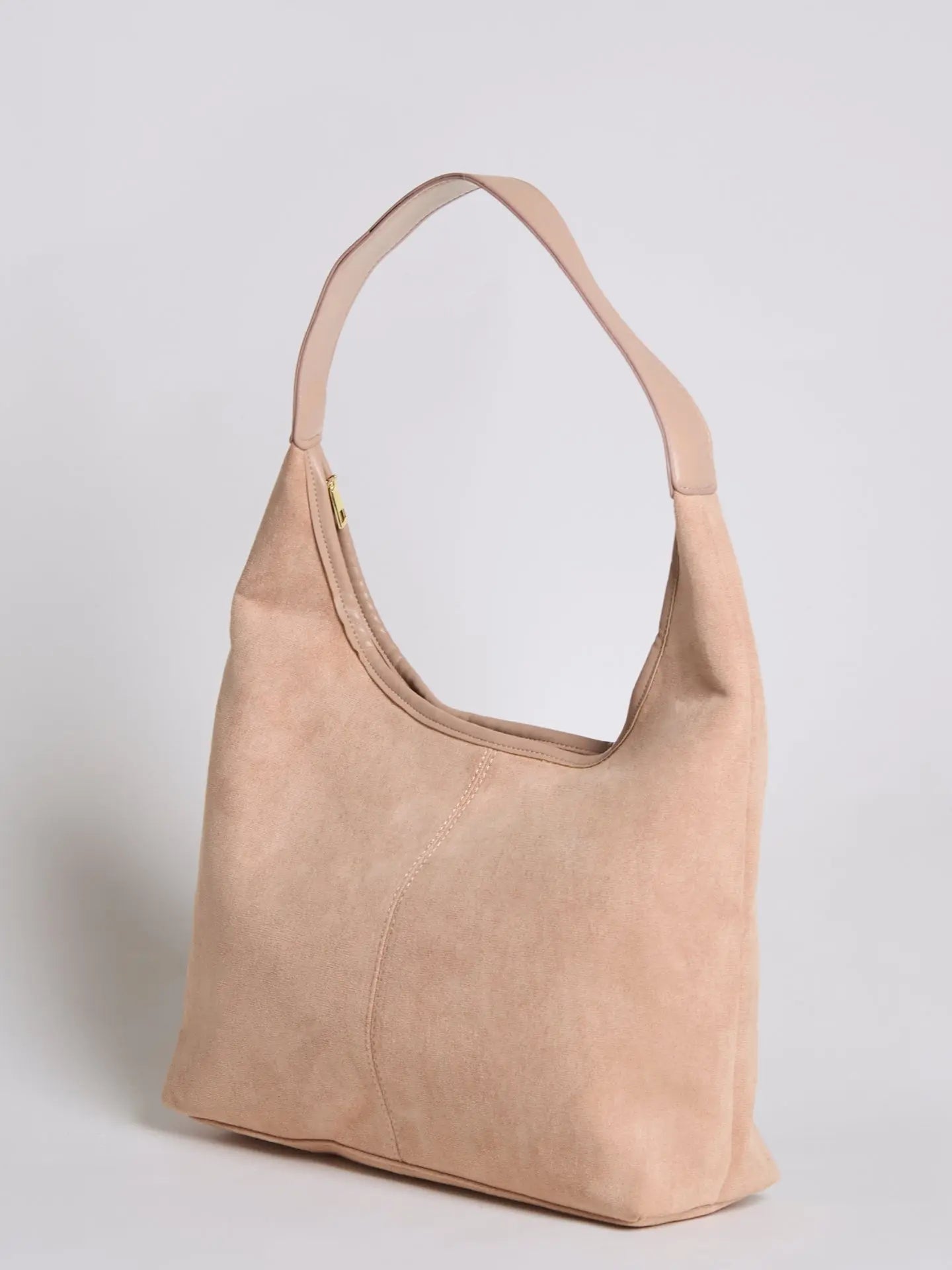 Evie | Minimal Vegan Suede Hobo Bag – Timeless & Chic - in Olive | Arvea Bags