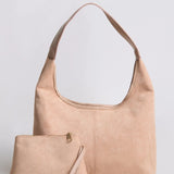 Evie | Minimal Vegan Suede Hobo Bag – Timeless & Chic - in Olive | Arvea Bags