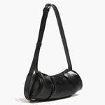 Evie | Pleated Leather Shoulder Bag – Chic & Timeless - in Black | Arvea Bags