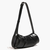 Evie | Pleated Leather Shoulder Bag – Chic & Timeless - in Black | Arvea Bags