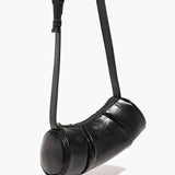 Evie | Pleated Leather Shoulder Bag – Chic & Timeless - in Black | Arvea Bags