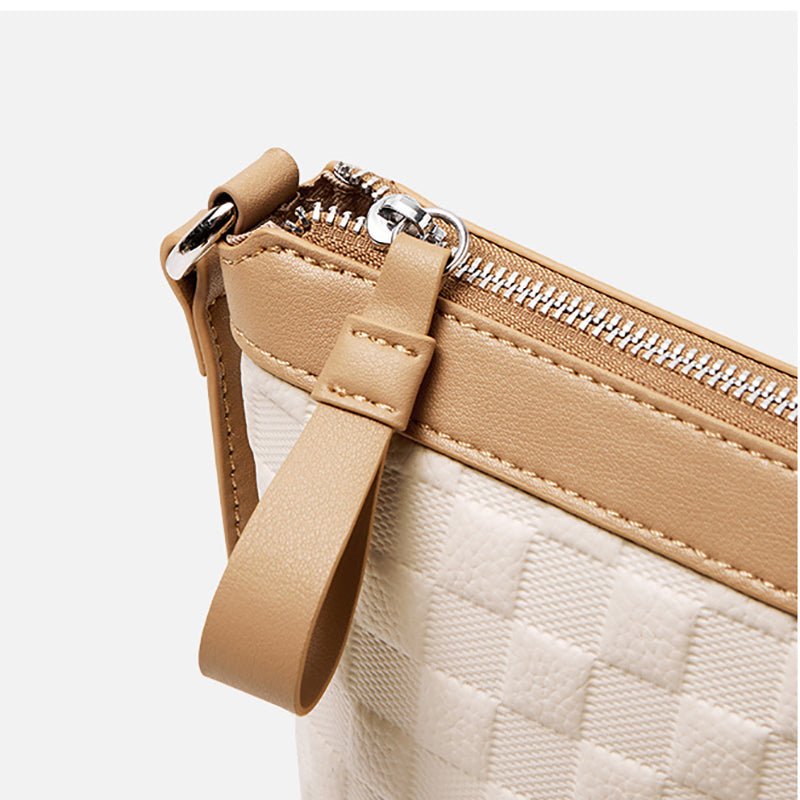 Evienne | Beige Woven Crossbody Bag – Casual Elegance & Everyday Versatility - in Beige | Arvea Bags