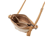 Evienne | Beige Woven Crossbody Bag – Casual Elegance & Everyday Versatility - in Beige | Arvea Bags