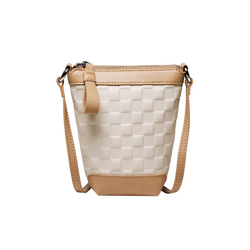 Evienne | Beige Woven Crossbody Bag – Casual Elegance & Everyday Versatility - in Beige | Arvea Bags