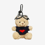 Faelora | Aviator Teddy Plush Bag Charm – Adventurous, Cute & Stylish - in Navy Blue | Arvea Bags