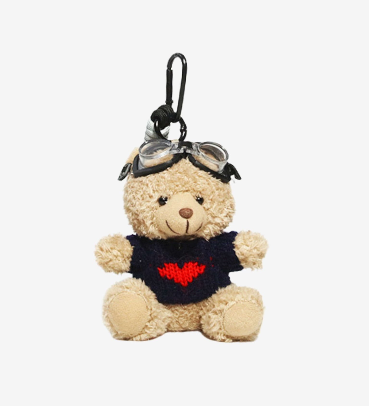 Faelora | Aviator Teddy Plush Bag Charm – Adventurous, Cute & Stylish - in Navy Blue | Arvea Bags