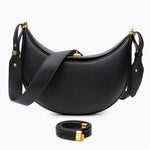Fay Leather Shoulder Bag Designer Hobo Bag for Women - in Black | Arvea Bags