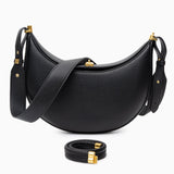 Fay Leather Shoulder Bag Designer Hobo Bag for Women - in Black | Arvea Bags