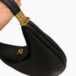 Fay Leather Shoulder Bag Designer Hobo Bag for Women - in Black | Arvea Bags