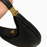 Fay Leather Shoulder Bag Designer Hobo Bag for Women - in Black | Arvea Bags
