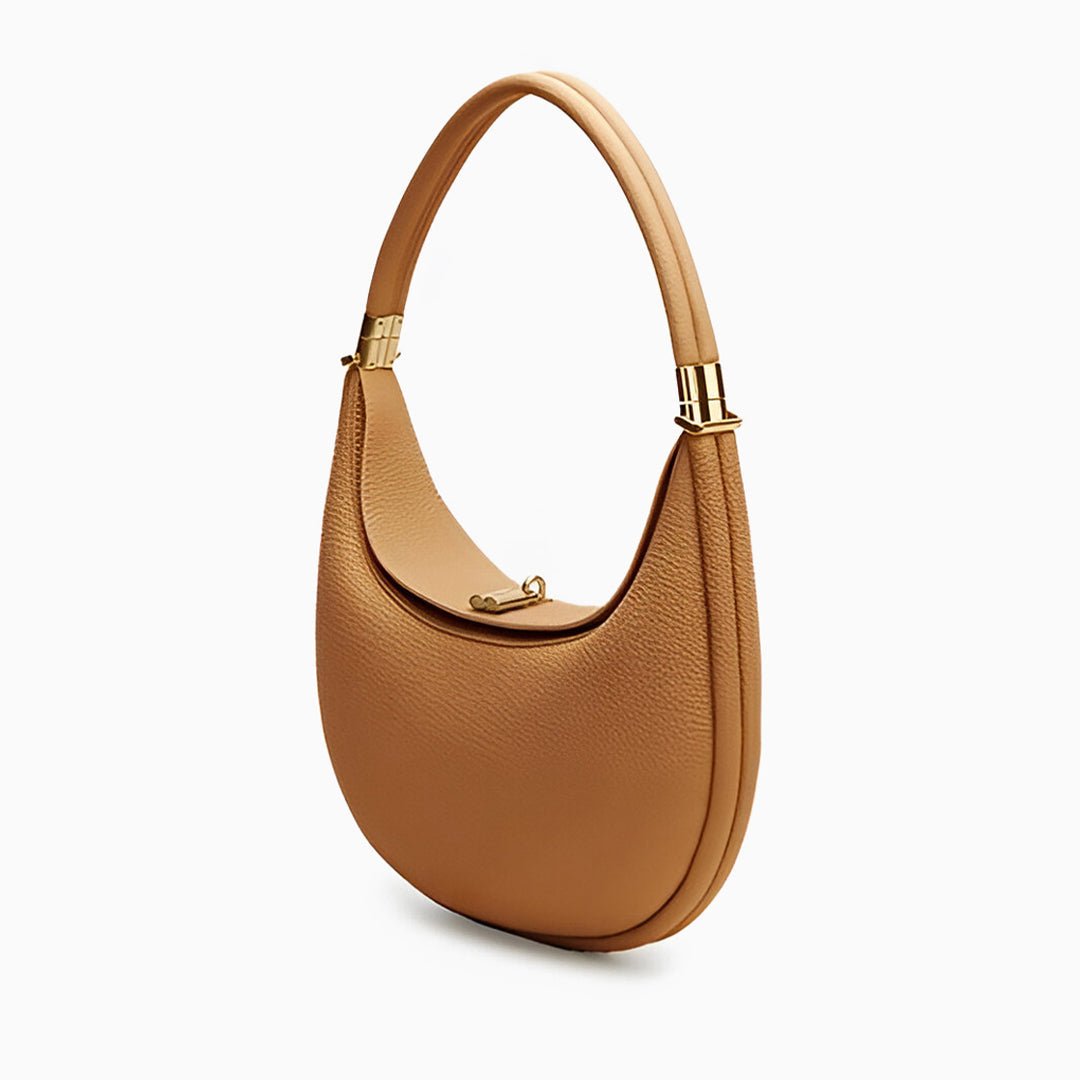Fay Leather Shoulder Bag Designer Hobo Bag for Women - in Classic Brown | Arvea Bags